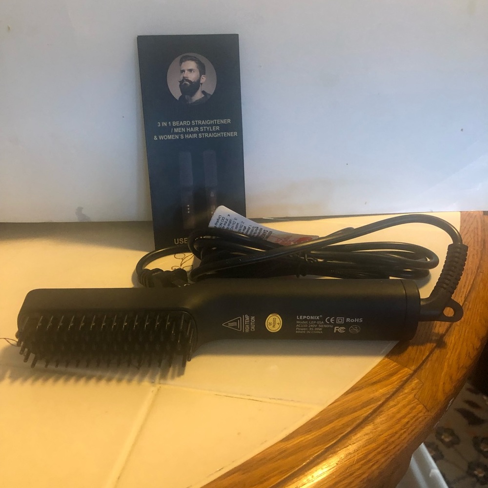 3IN 1 BEARD STRAIGHTNER Men & Women HAIR STYLER